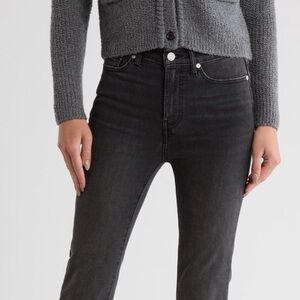 Frame Le high waisted Straight leg Denim Black Jeans, Size 32, NWOT.